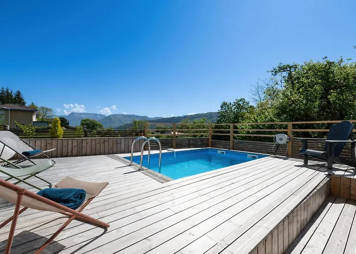 Avec Piscine & Terrasse Vue Montagne Annecy