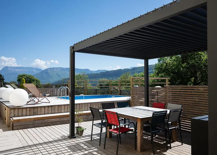 Avec Piscine & Terrasse Vue Montagne Annecy