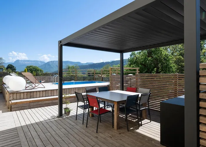 Avec Piscine & Terrasse Vue Montagne Apartamento Annecy